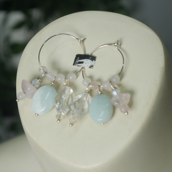 Gemstone, Pearl, and Golden Nugget String Necklace Set - Picture 3 of 3